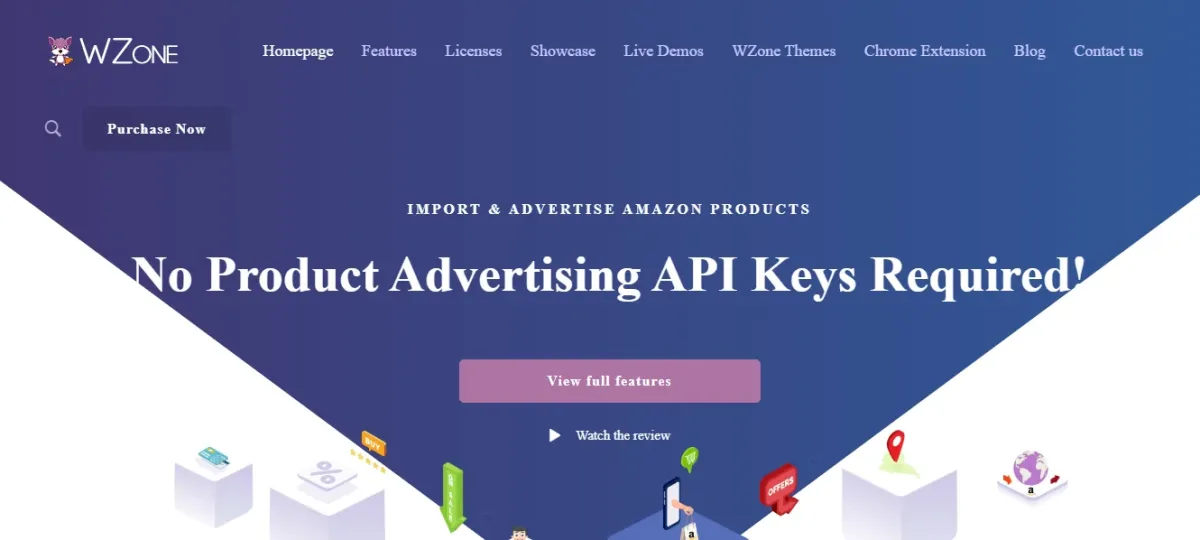 WooZone (WZone) WordPress plugin homepage