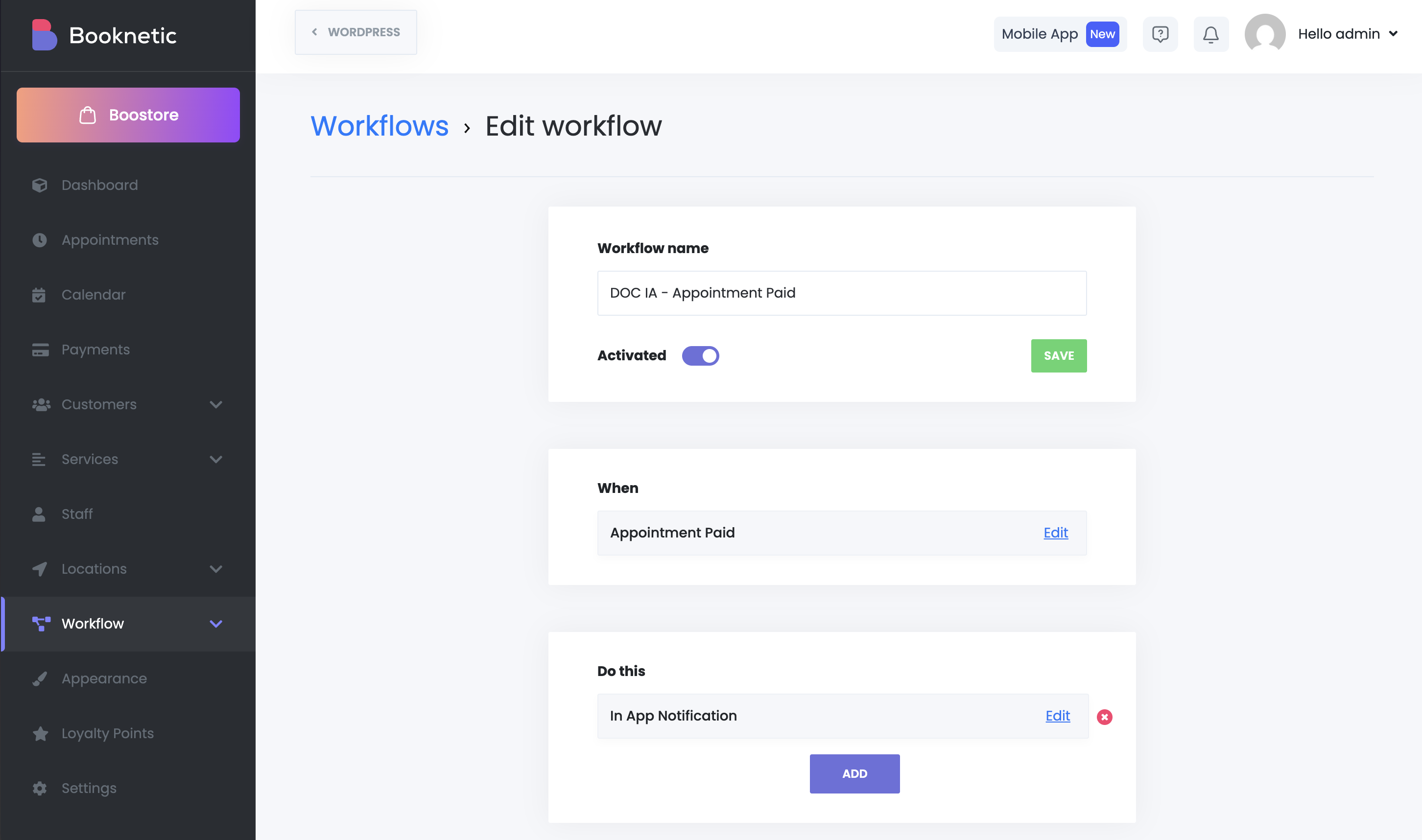 Booknetic > Documentation > In‑App Notifications in Booknetic