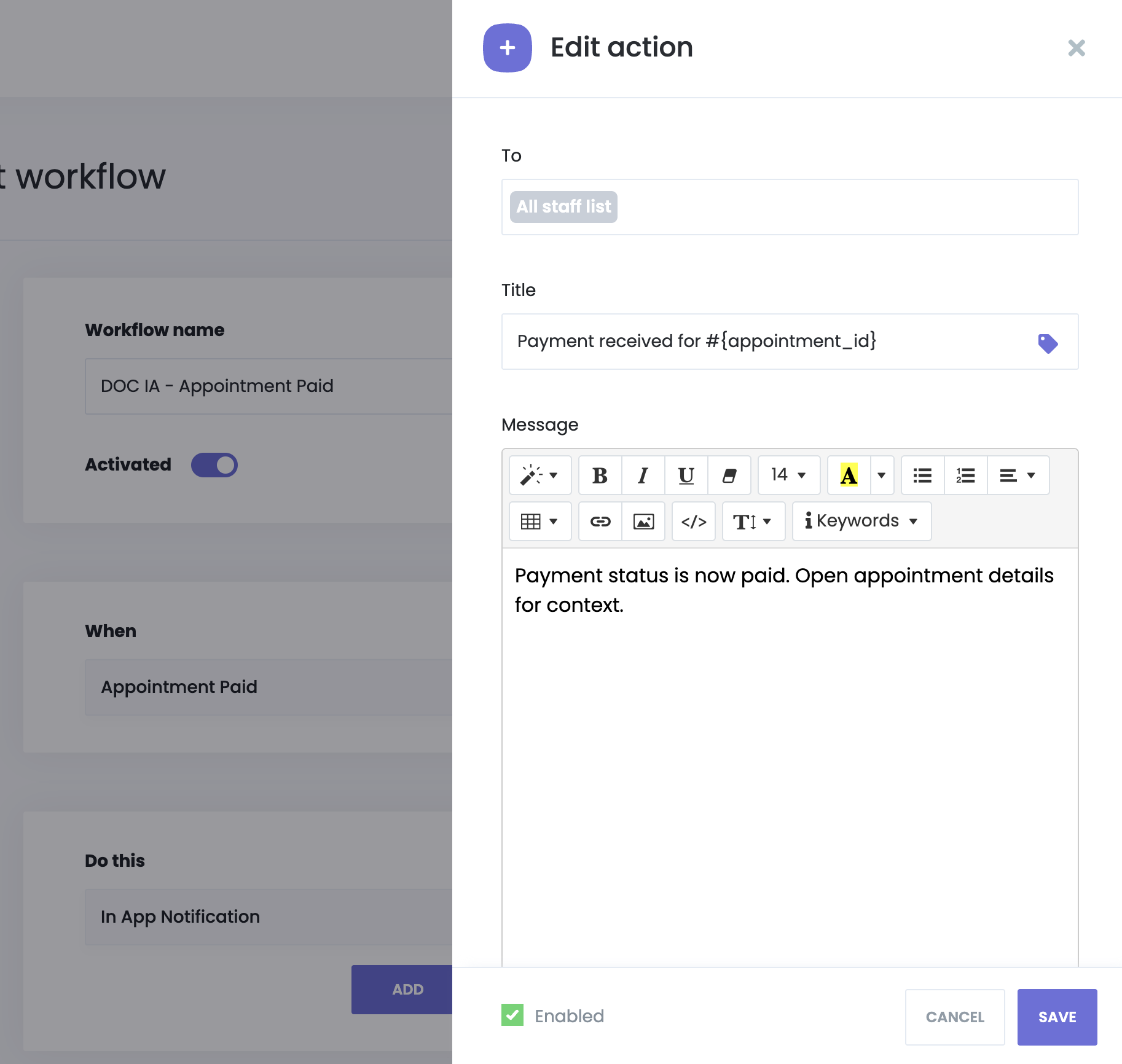 Booknetic > Documentation > In‑App Notifications in Booknetic